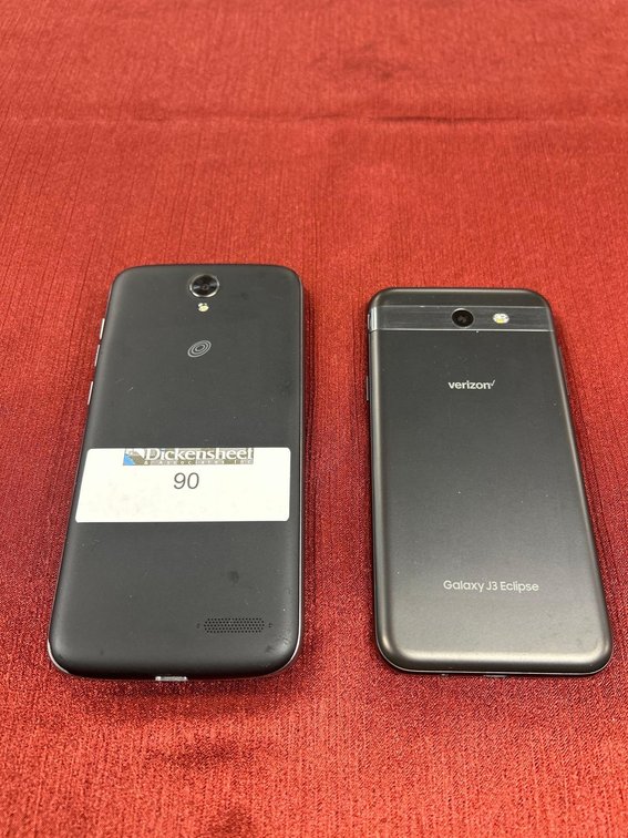 ANDROID ZTE AND GALAXY J3 ECLIPSE, QTY (2) TOTAL IN LOT-
