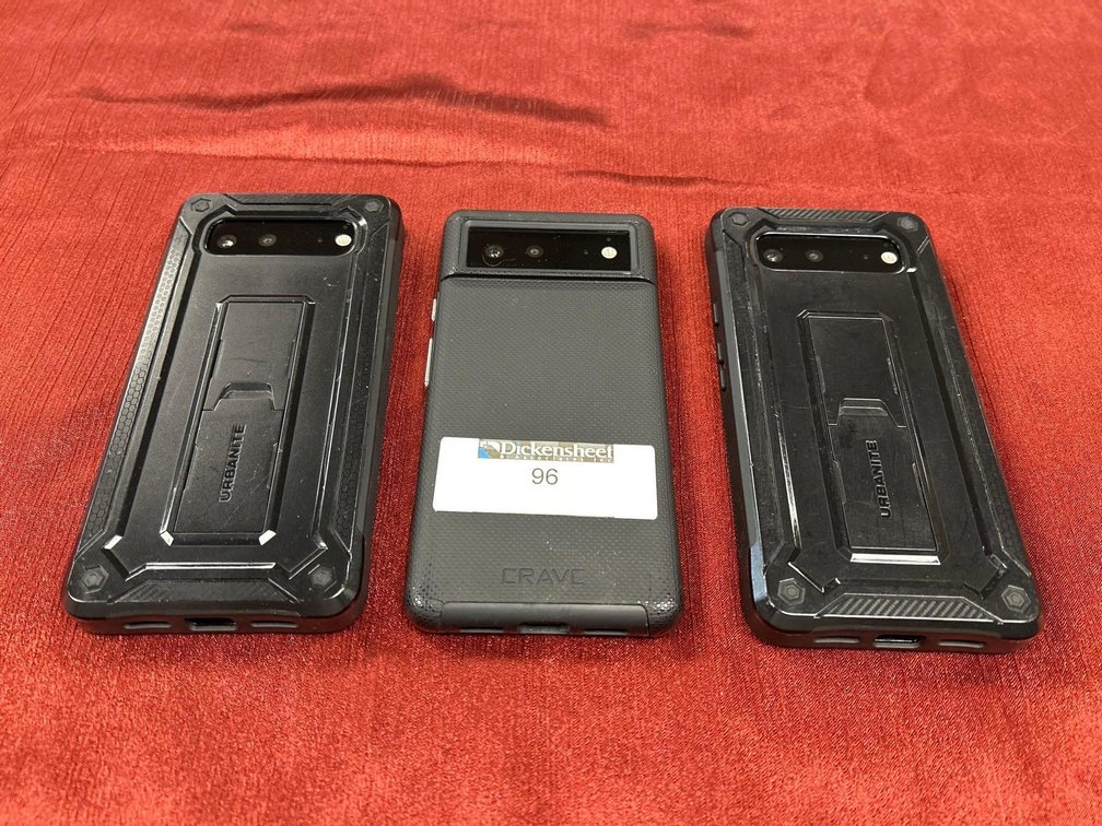  GRAY GOOGLE PIXEL 6 PHONES, QTY (3)-