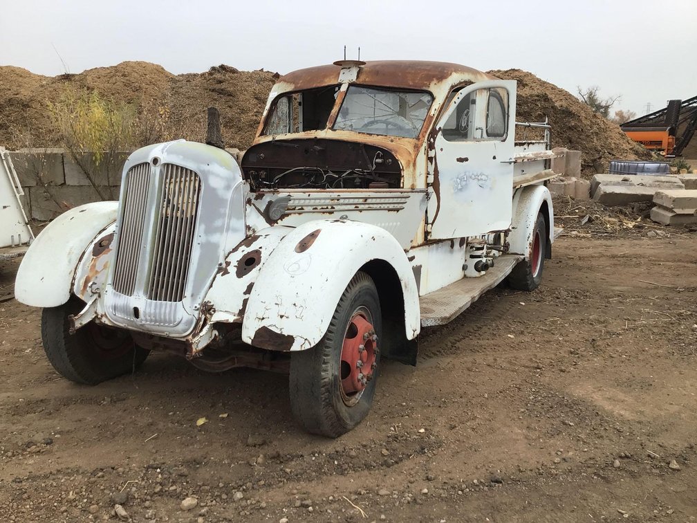 1950 SEAGRAVE FIRE TRUCK-Illegible-VIN-