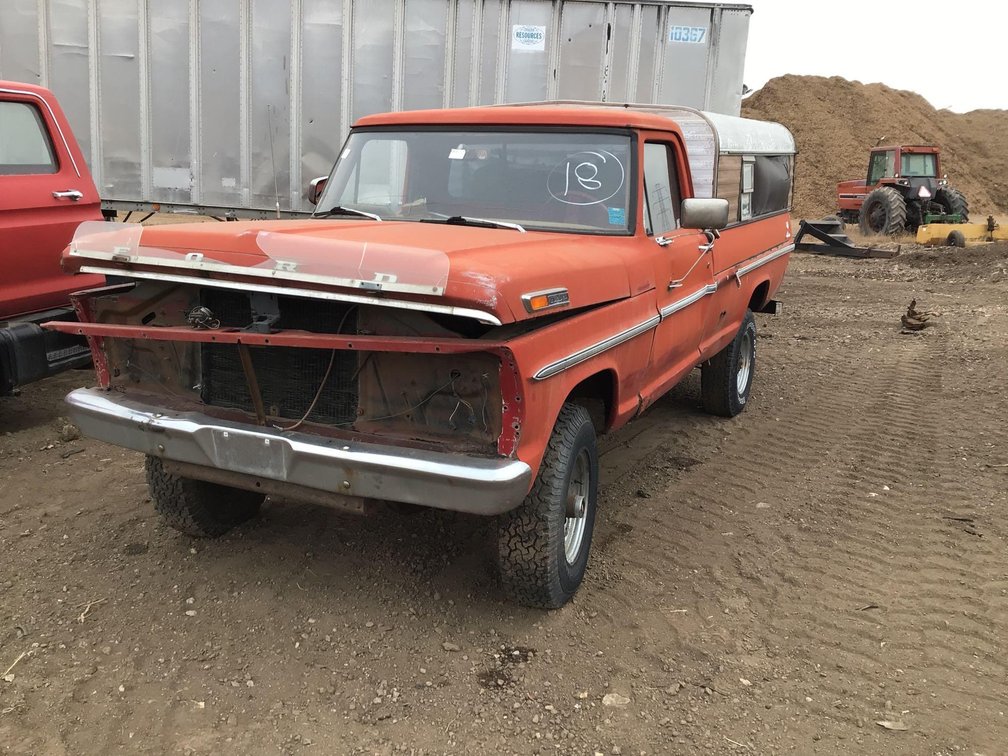 1972 FORD F250-VIN-F26YKN07455