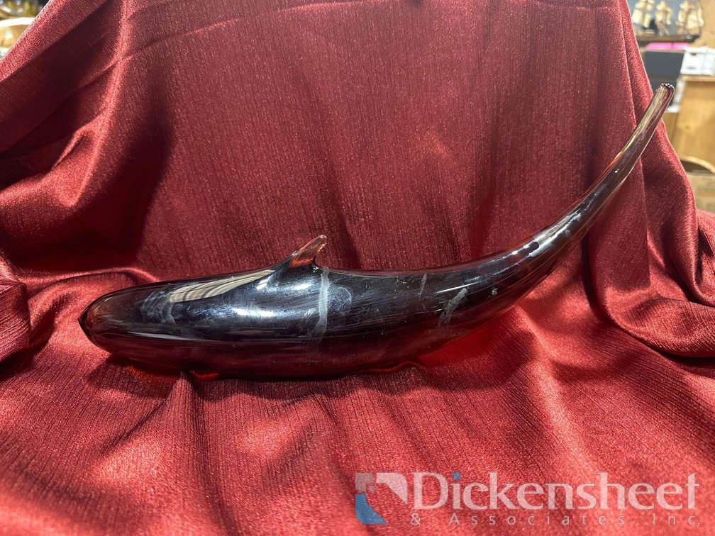 GLASS BLOWN DOLPHIN FIGURE