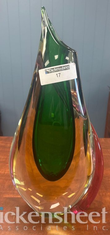 GLASS BLOWN VASE