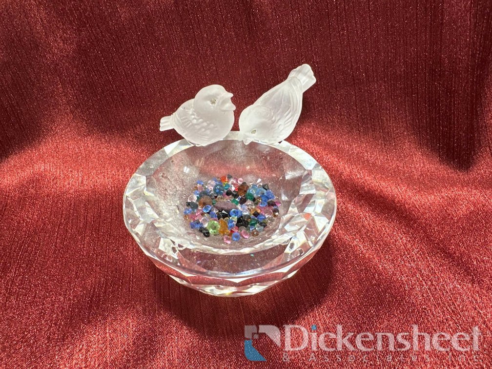 SWAROVSKI CRYSTAL BIRD BATH