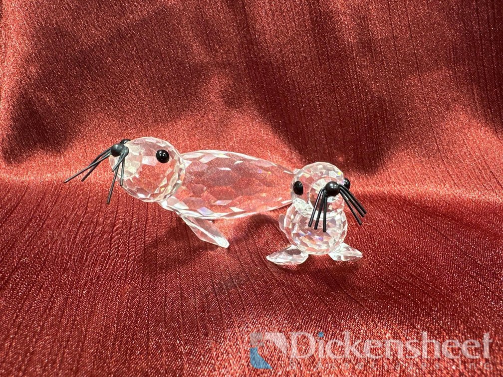 SWAROVSKI SEAL AND PUP SET