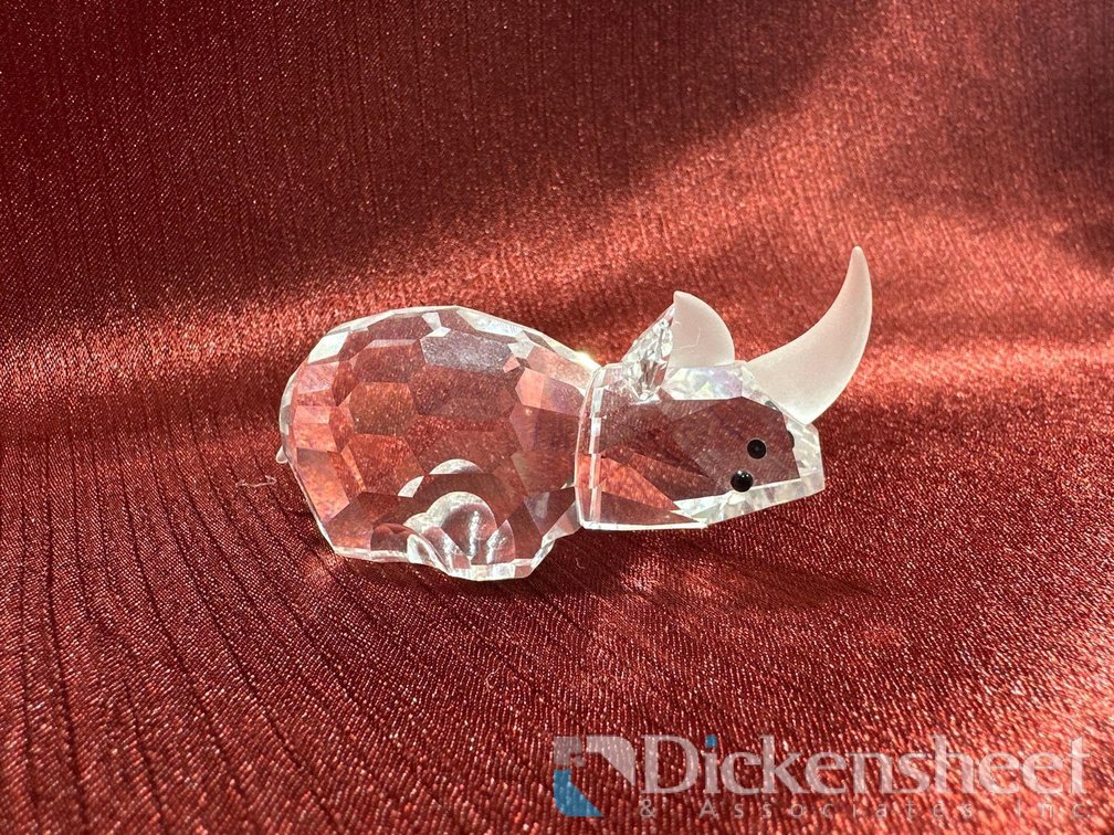 SMALL SWAROVSKI CRYSTAL RHINOCEROS