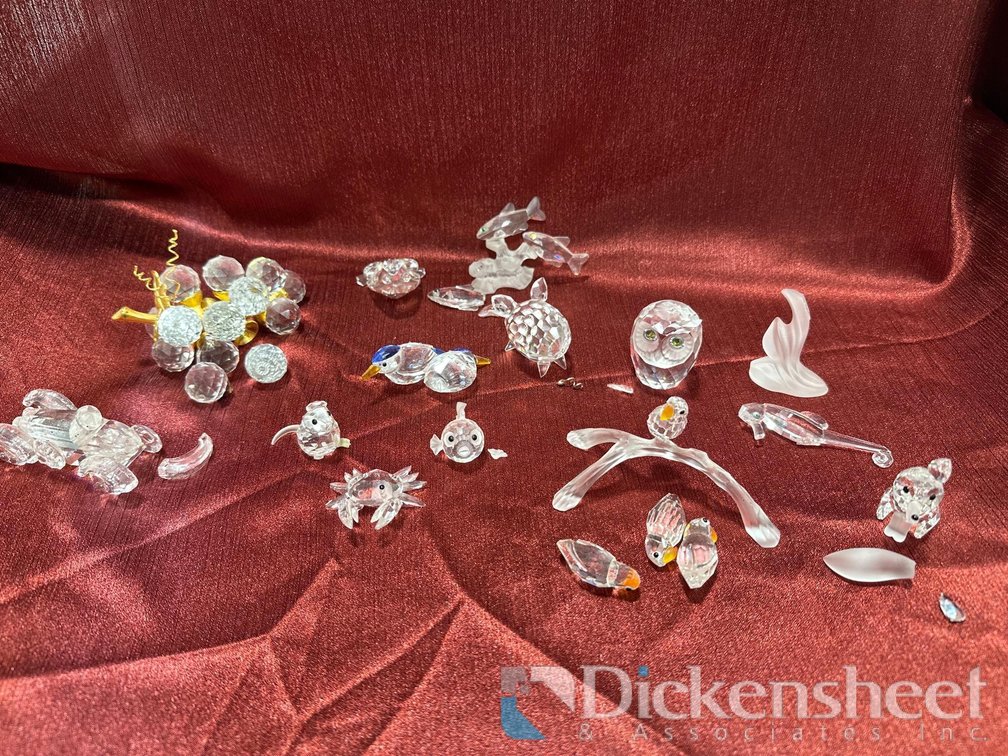SWAROVSKI FIGURINES IN NEED OF REPAIR, QTY (14)