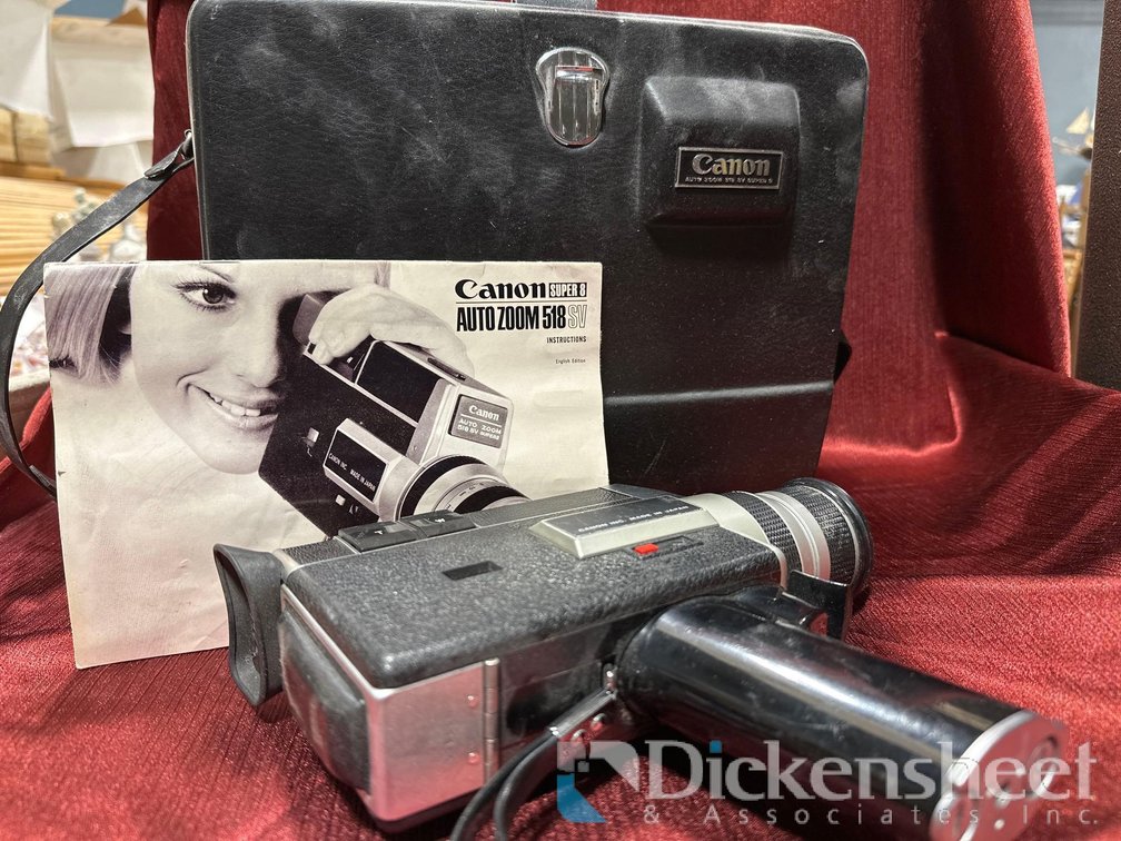 CANON SUPER 8 AUTO ZOOM 518 SV MOVIE CAMERA