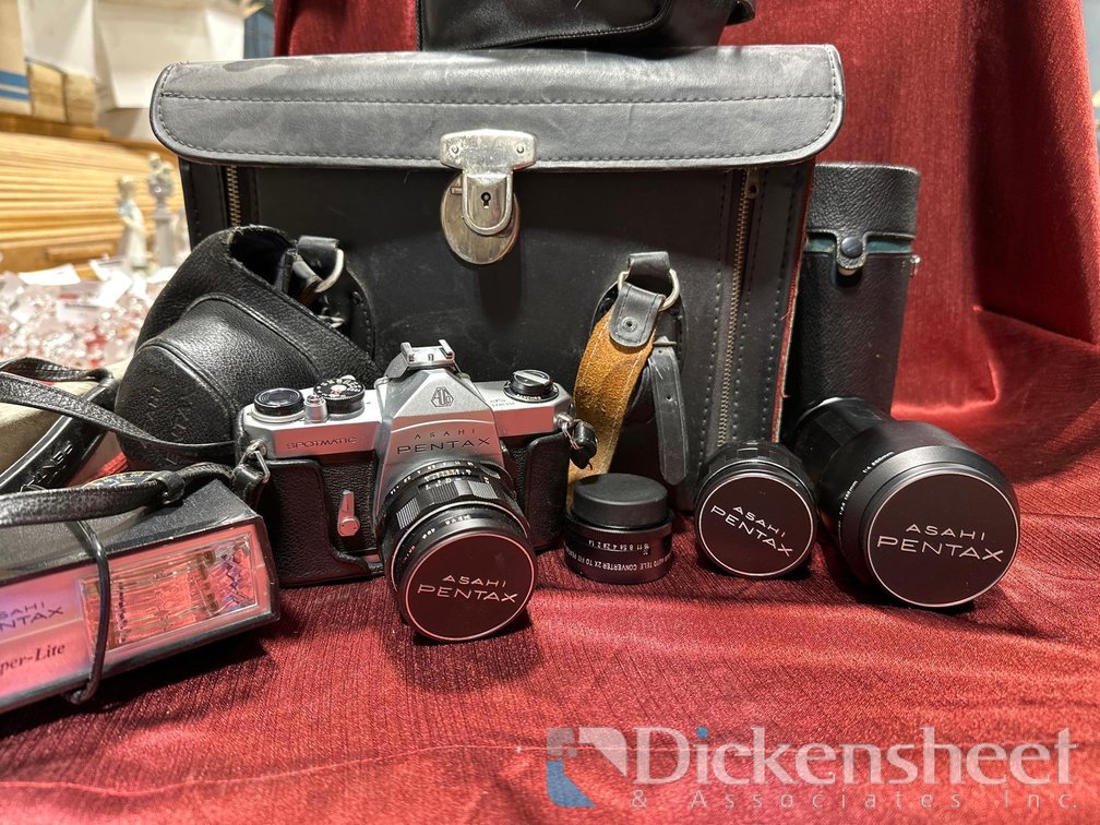 ASAHI PENTAX SPOTMATIC CAMERA, LENSES AND ACCESSORIES