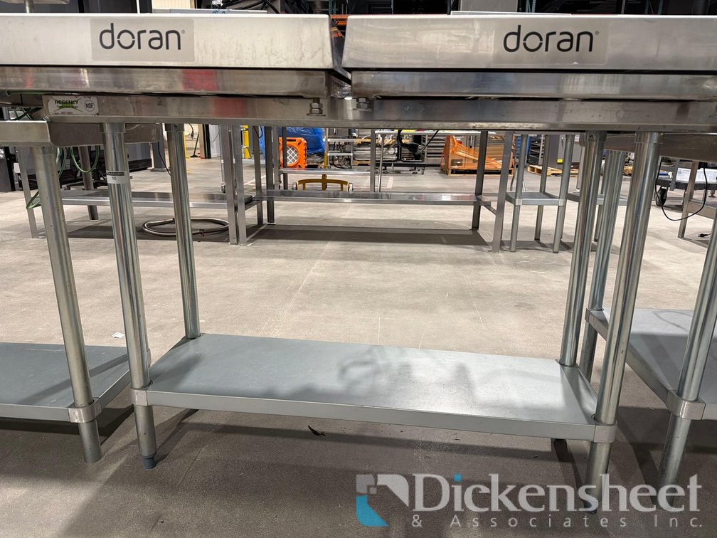 STAINLESS STEEL TABLE with lower shelf-approximate