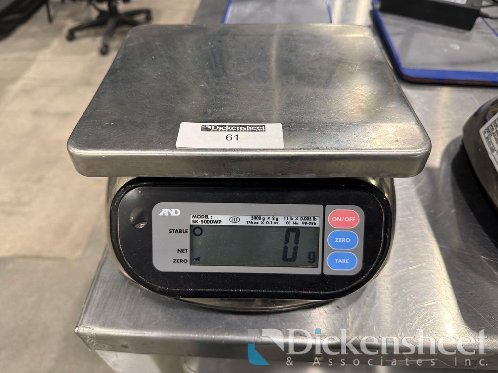 AND SK-5000WP LAB BALANCE SCALE