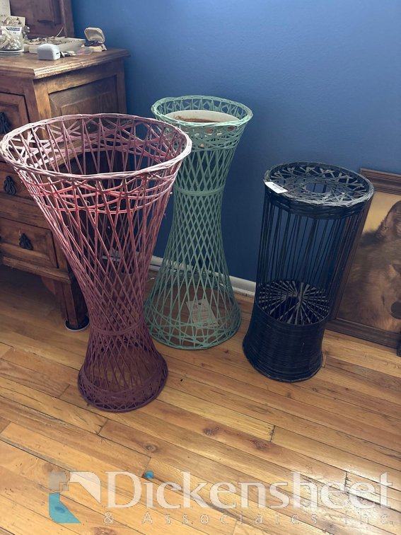 VINTAGE PLANT HOLDERS, QTY (3)