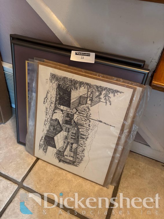 LOT OF ARTWORK as photographed
