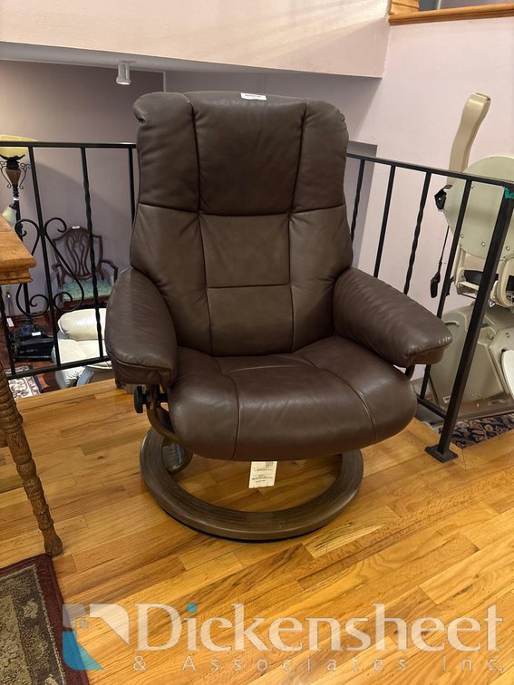 STRESSLESS LEATHERETTE HIGHBACK CHAIR