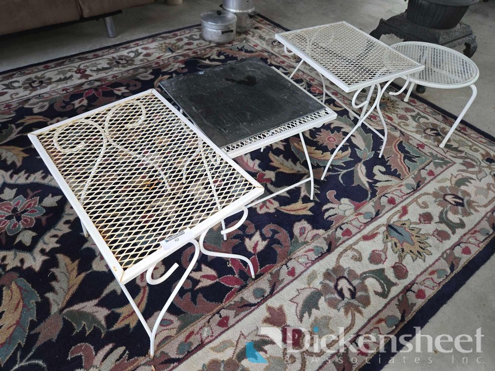 PATIO TABLES LOT, QTY (4)