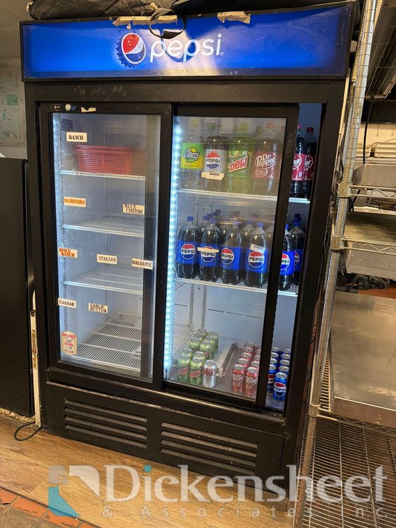 QBD CD-43 HC DOUBLE CLEAR DOOR REACH IN REFRIGERATOR / COOLER