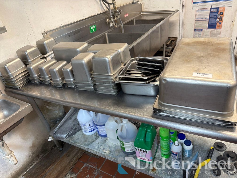 LOT OF STAINLESS STEEL INSERTS / HOTEL PANS