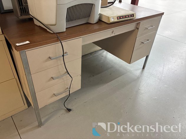 Image for DESK AND VARIOUS FILING CABINETS