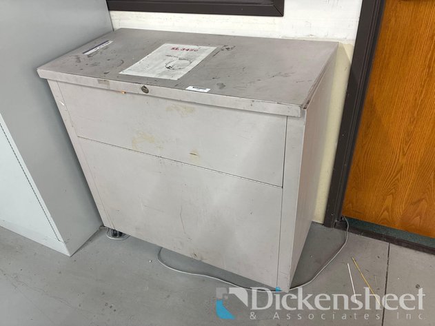 Image for GRAY METAL CABINETS ON CASTERS - QTY (2)