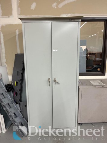 Image for GRAY METAL DOUBLE DOOR VERTICAL STORAGE CABINET