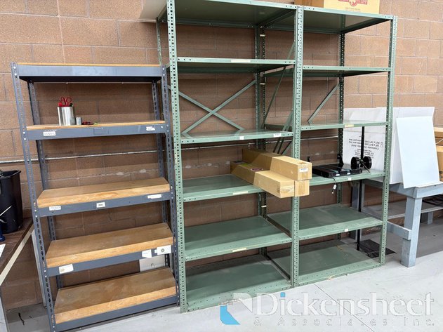 Image for LOT OF (3) METAL ADJUSTABLE SHELVING UNITS