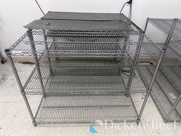 Image for LOT OF (3) WIRE RACKS ON CASTERS