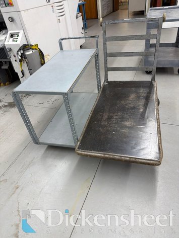 Image for LOT OF (2) METAL UTILITY CARTS