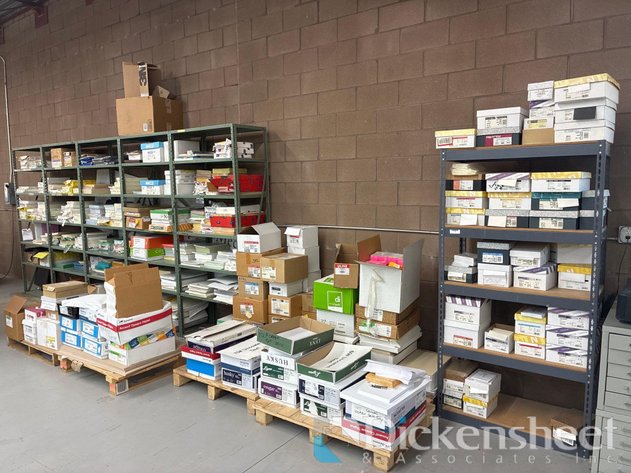 Image for LOT OF VARIOUS PAPER AND METAL RACKING
