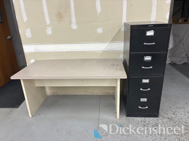 Image for DESK AND FILE CABINET
