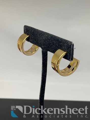 Image for Calvin Klein Gold Tone Hoop Earrings