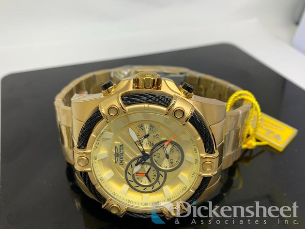 Image for Invicta Bolt Men's Watch Gold Tone Chronograph