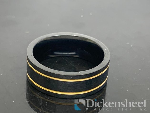 Image for Black & Gold Tone Wedding Band