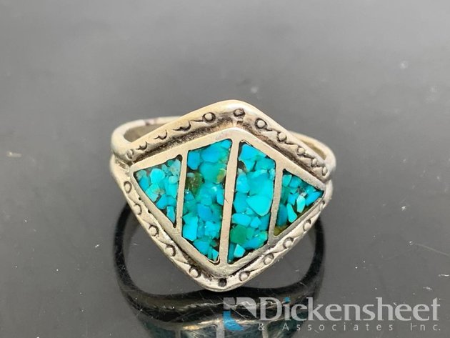 Image for Silver Tone Turquoise Ring
