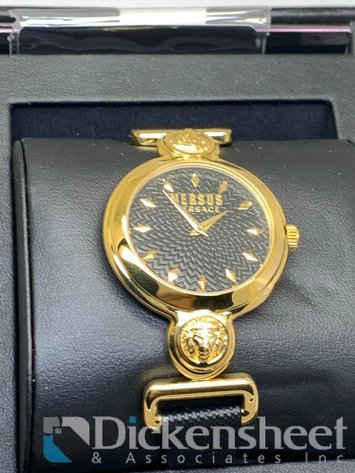 Image for Versus Versace Black & Gold Women's Watch