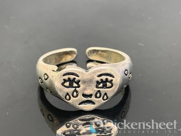 Image for Sterling Slver Heart Open Ring