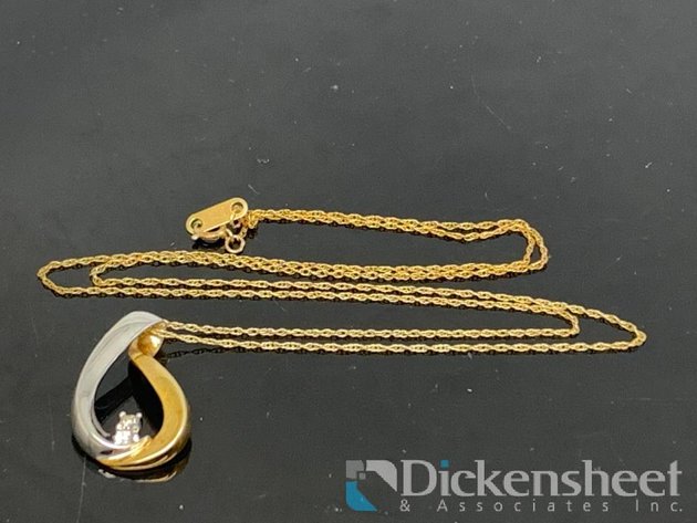 Image for 10KT Gold Diamond Necklace