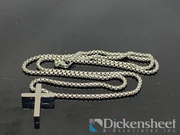 Image for Silver Tone Cross Necklace