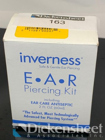 Image for 14KT Gold Clear Stone Earrings Inverness Home Piercing Kit