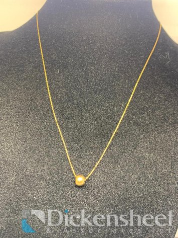Image for 14KT Yellow Gold Necklace With Round Pendant