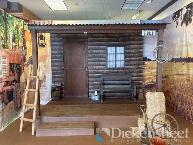 Image for RUSTIC LOG CABIN PHOTOGRAPHY BACKDROP