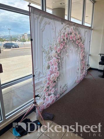 Image for PINK ADJUSTABLE BACKDROP STANDS/FRAMING ONLY