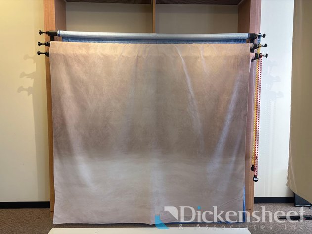 Image for PINK, BLUE, AND GREY BACKDROPS ON MOUNTED ROLLERS