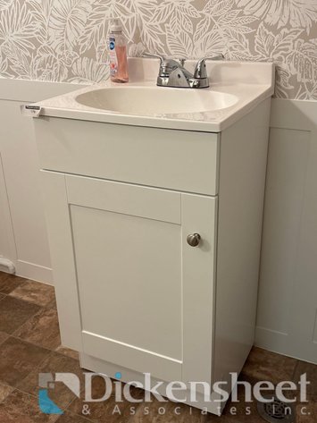 Image for WHITE SINK WITH BASE CABINET