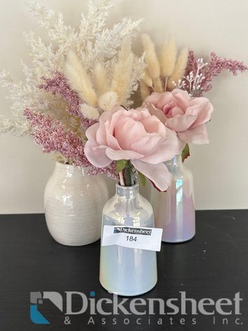 Image for SMALL DECORATIVE VASES WITH ARTIFICIAL FLOWERS