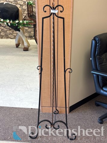 Image for WROUGHT IRON DECORATIVE EASEL STAND