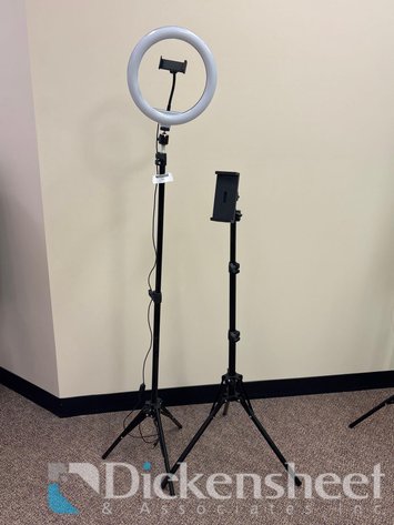 Image for PHONE STAND RING LIGHT TRIPOD AND PHONE STAND TRIPOD