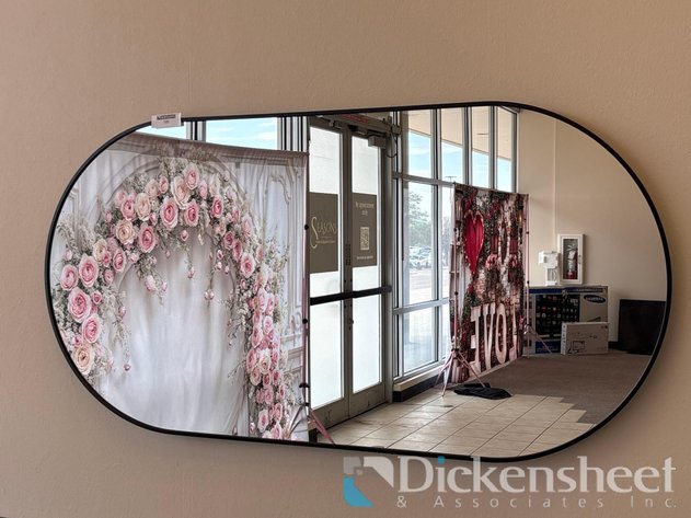 Image for LOT OF OVAL FRAMED MIRRORS