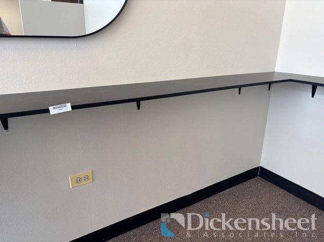 Image for BLACK MOUNTED WALL SHELF
