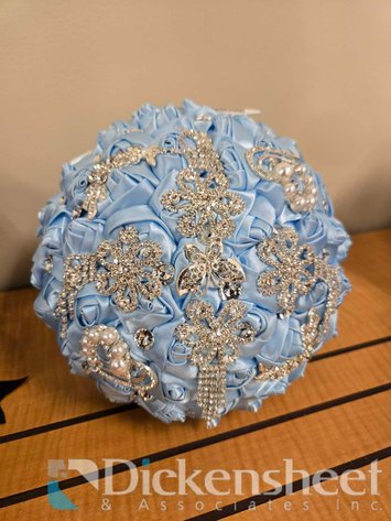 Image for LIGHT BLUE QUINCEANERA BOUQUET