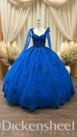 Image for QUINCEANERA BALL GOWN, BLUE, SIZE M