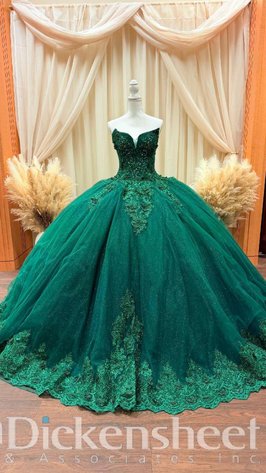 Image for QUINCEANERA BALL GOWN, GREEN, SIZE S/M